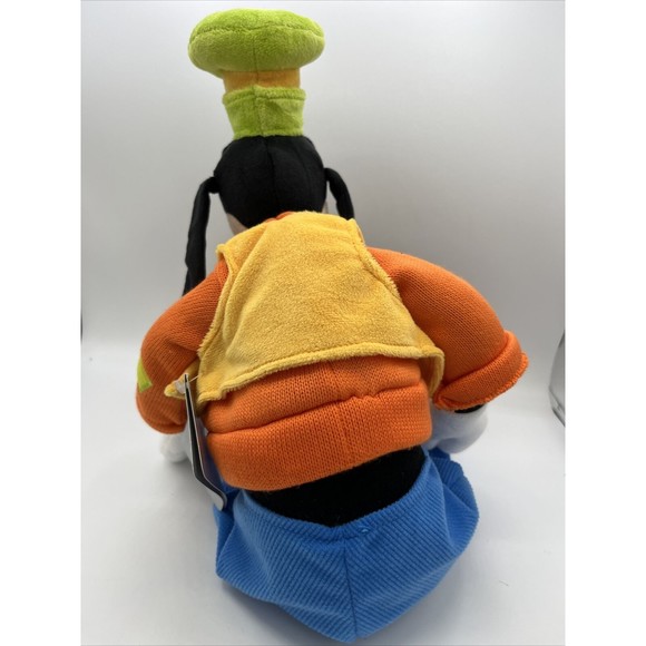 Disney Goofy Stuffed Plush 18" Toy Large Sitting Hat With Tag Clothes Blue Pants - Picture 5 of 6